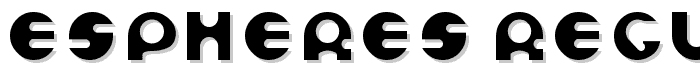 Espheres Regular font